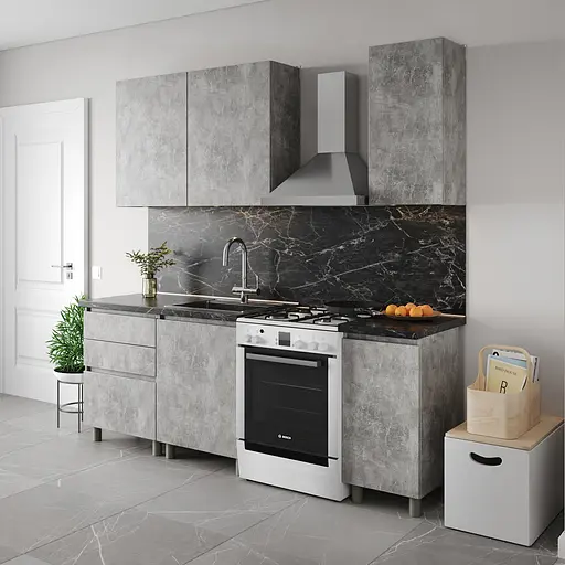 Кухня модульная MebelStar Нео 1,6 м Бетон (MBS-4209) - фото 4