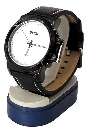 Класичний чоловічий годинник Skmei 1208 чорний - фото 8
