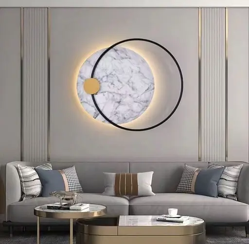 Сучасне бра з білого мармуру Line F Арт. SE06 - фото 1