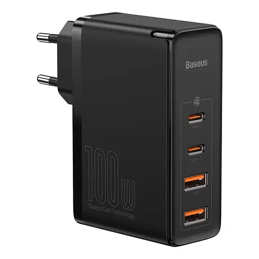 Зарядний пристрій Baseus GaN2 Pro 100 W 2C 2 A (CCGAN2P-L01) чорний - фото 2