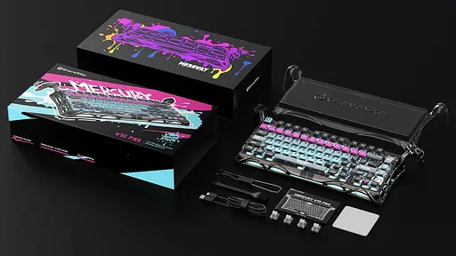 Клавіатура GravaStar Mercury V75 Pro 80keys Magnetic Jade Gaming 8K USB-A RGB Cyberpunk (GS_V75_PRO_RM_EGRY) - фото 12