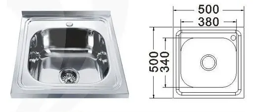 Кухонна мийка Mira MR 5050 Satin - фото 3