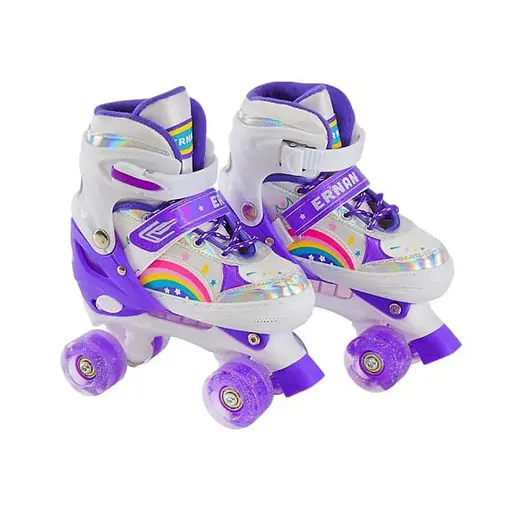 Ролики, розмір L (39-42), квади, PU колеса, світяться, RL2409 (В асортименті)