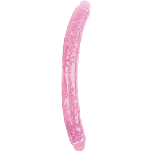 Двосторонній фалоімітатор Hi-Rubber Born To Create Pleasure 18 Inch 46 см рожевий