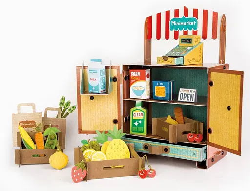 Дитячий набір орігамі Мінімаркет - Clementoni 18550 - фото 2