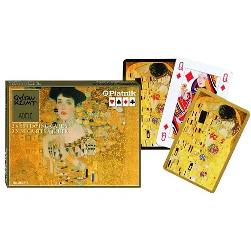 Карти гральні Piatnik Клімт - Адель (Klimt - Adele) (2 колоди) (PT-250347)