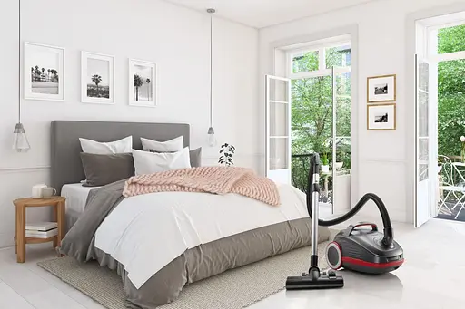 Пылесос мешочный Gorenje 700 Вт 3 л HEPA щетка Xpand Zone turbo brush телескоп черный графит - фото 7