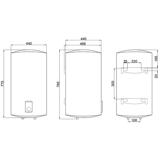 Водонагреватель электрический Thermo Alliance, 1500 Вт, мокрый ТЭН, 100 л универсальный, цилиндрический, белый (D100VH15Q3) - фото 4