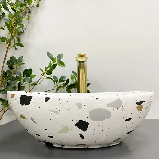 Умивальник VBI Parma terazzo glossy накладний VBI-011011, Цветной - фото 5