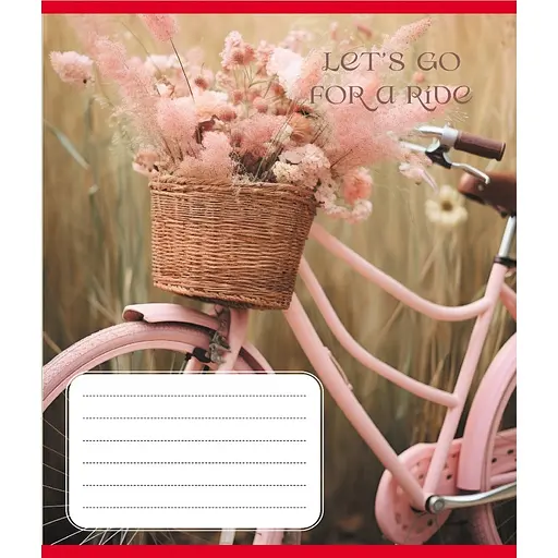 Зошит учнівський "Велосипед" 096-630091K-4 в клітинку, 96 аркушів