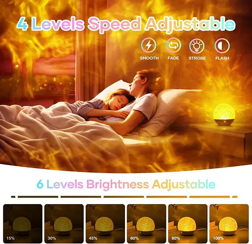 Світлодіодний проектор галактики Fokky Ocean Wave Sensory Light 16 кольорів з дистанційним керуванням - фото 7