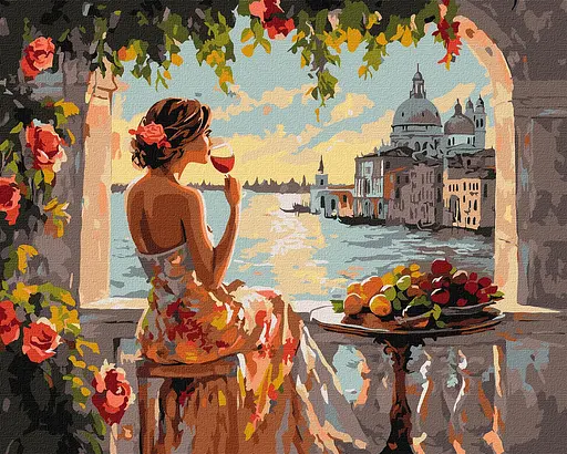 Набор для росписи по номерам Летние мечты, Ideyka, 40x50 см, КНО8500