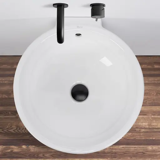 Умивальник Rea Estera монолітний білий REA-U0756, Білий - фото 5
