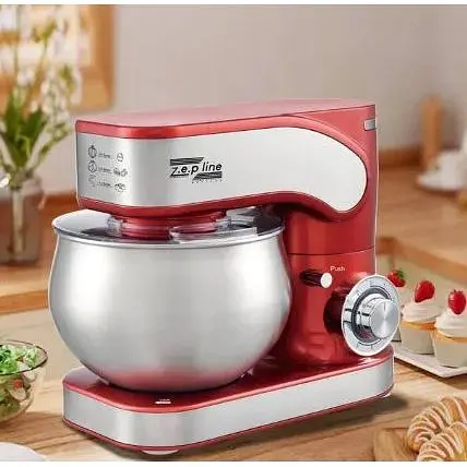 Кухонная машина комбайн Zepline ZP-136 Красный 3500 Вт - фото 3