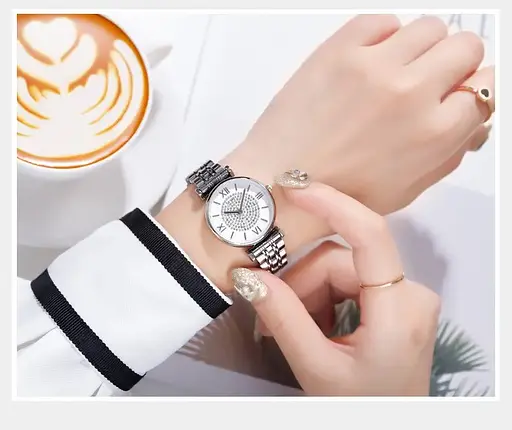 Жіночий класичний годинник Skmei 1533 Сріблястий - фото 3