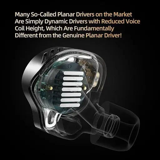 Наушники Knowledge Zenith проводные PRX Planar Diaphragm с микрофоном гарнитура черные - фото 4