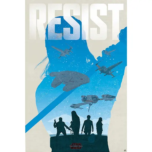 Постер Star Wars Resist (Звездные войны Сопротивление) 91.5х61 см - фото 1