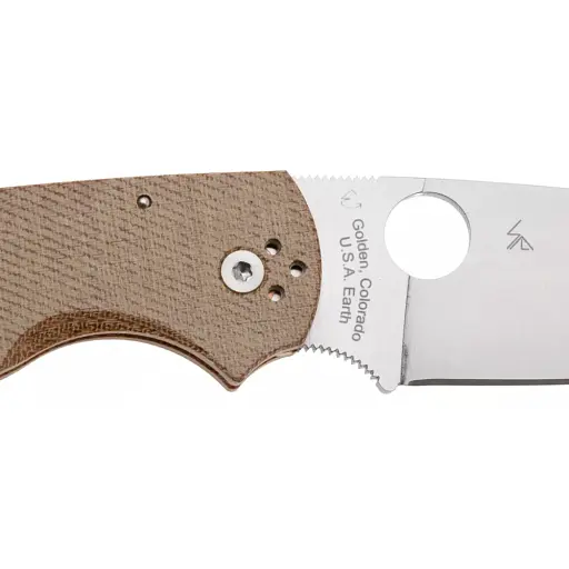Ніж Spyderco Native Chief Canvas Micarta Brown - фото 4