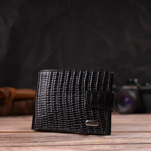 Мужской кожаный кошелек Canpellini 11х8.3х1 см acs0025705 - фото 6