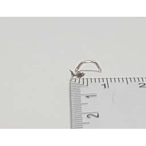 Срібна сережка-пірсинг в ніс Dear. 1013С - фото 2