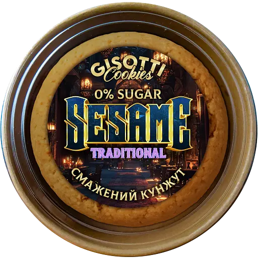 Печиво Gisotti "Зі смаженим кунжутом" традиційне без цукру 270 г - фото 1