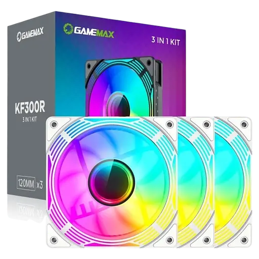 Вентилятор Gamemax KF300R ARGB White