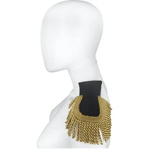 Еполети погони чорні з золотом на шпильках - фото 2