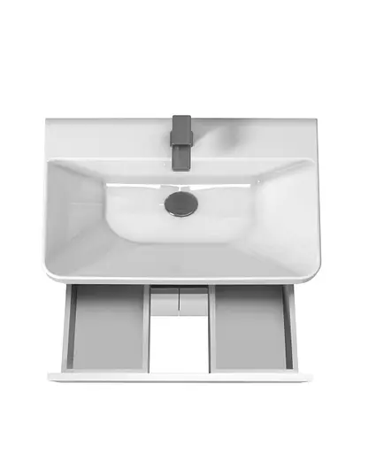 Тумба Мойдодир City White 70 з умивальником Vivace 70 Білий підлогова Білий - фото 3