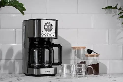 Кофеварка Ardesto FCM-D3200, Black/Gray, 900 Вт, капельная, резервуар 1,5 л - фото 2