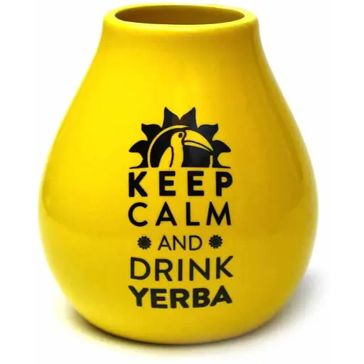 Калебас керамический Keep Calm Кофейный 350 мл - фото 5