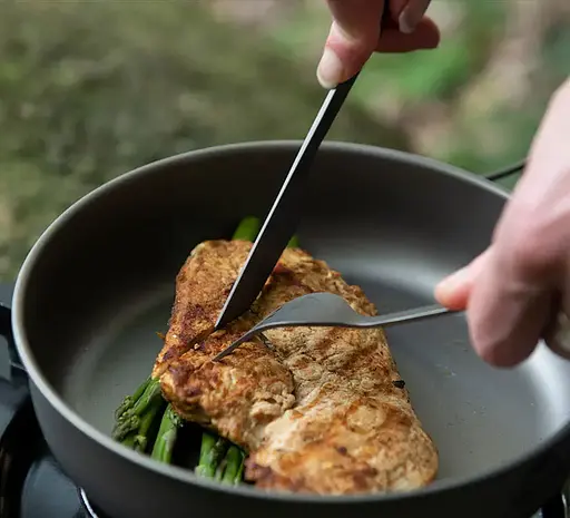 Столові титанові прилади Naturehike 3 в 1 (вилка, ложка, ножик) - фото 6