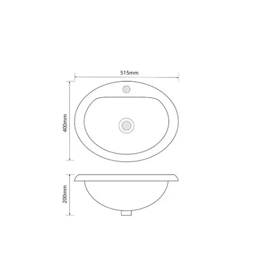 Накладная раковина Mixxus Premium TOPPER-1602 с отверстием под смеситель (MP6572) - фото 3