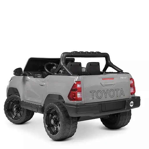 Электромобиль детский Bambi Джип Toyota M 4919EBLRS-11 с пультом управления Серый - фото 4