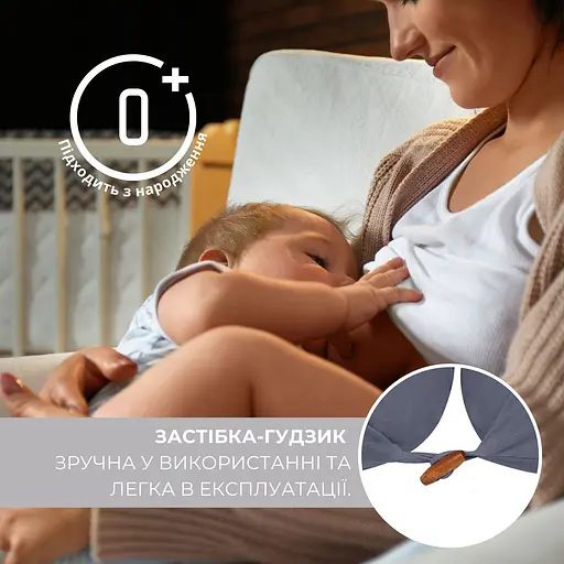 Подушка для вагітних та годування Sei Design трикотаж гіпоалергенна, наволочка з бавовни на блискавці темно сіра 30 х 190 см (8000036178*001) - фото 9