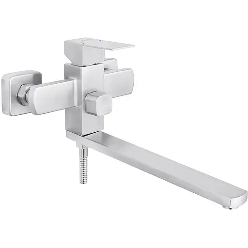 Змішувач для ванни Kroner KRM Edelstahl Kubus - ESG070 (CV023011) - фото 1