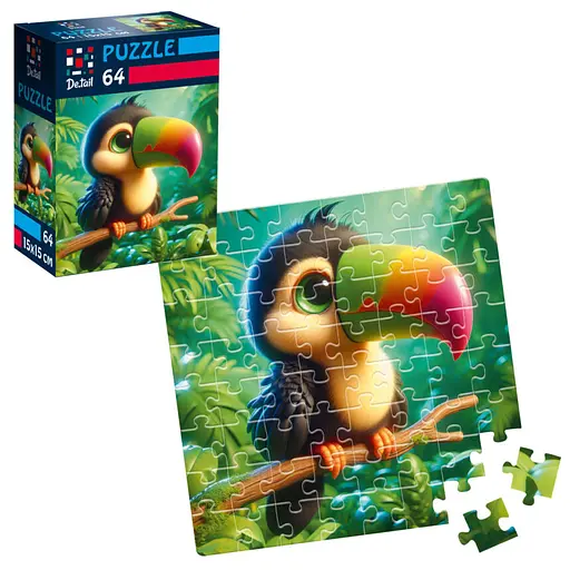 Пазли De.tail Пташеня в джунглях, 64 деталі, DT1234-17