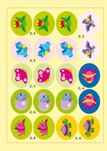 Школа креативного дозвілля. Динозаврики. 40 наліпок - фото 4