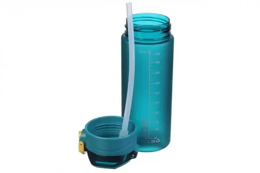 Пляшка для води LaPrida зелена 600 мл Soft Touch замок на кришці з трубочкою (67-2786) - фото 3