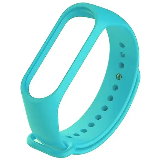 Ремешок Silicone Mi Band 3/4 Turquoise Синий (36) - фото 1
