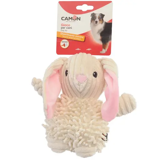 Іграшка для собак Camon кролик, олень та слоненя плюшеві з пищалкою 25 см (AH4179) - фото 3