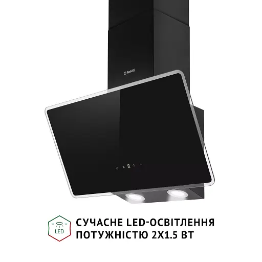 Вытяжка декоративная наклонная PERFELLI VICCO 6HSR NERO - фото 4