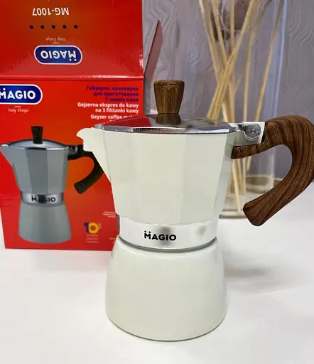 Гейзерна кофеварка MAGIO MG-1007 гейзерного типа на 3 порции еспресо 150 мл - фото 4
