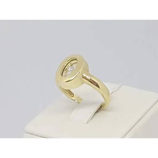 Золоте кільце Столична Ювелірна Фабрика з фіанітами. 150852Ж 18,5 - фото 2