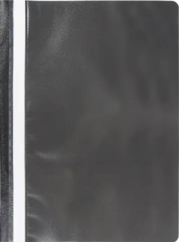 Папка-скоросшиватель чёрная с механизмом "усики", А4, 110/110 мкм, BM.3313-01 JOBMAX (4824004008666) - фото 1