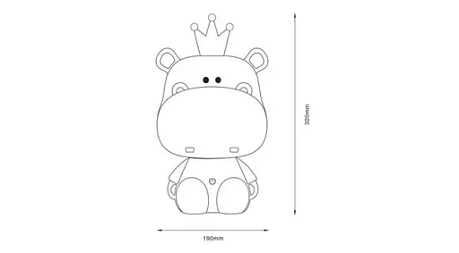 Нічник HIPPO KDR-613B-PK Zuma Line - фото 3