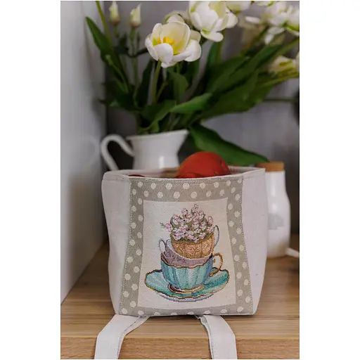 Кошик гобеленовий Прованс Чарівність 16х18х19 см (44336) - фото 2