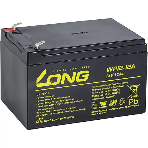 Акумуляторна батарея для ДБЖ Long 12 V / 12 А*ч (WP12-12A) - фото 1