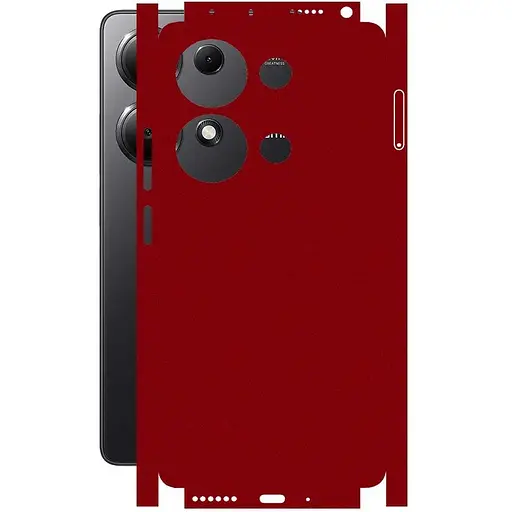 Защитная пленка StatusSKIN для Xiaomi Redmi Note 13 Pro 4G Корпус Винил Металлик красный - фото 1