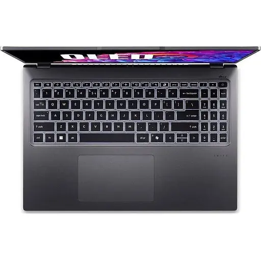 Ноутбук ACER Swift Go 16 OLED SFG16-72-5018 (NX.KZ2EX.001), Intel Core Ultra 5 125H до 4.5GHz, 16" 3.2K, 16GB, SSD 512GB, Intel Arc graphics, Free DOS, Steel - фото 3