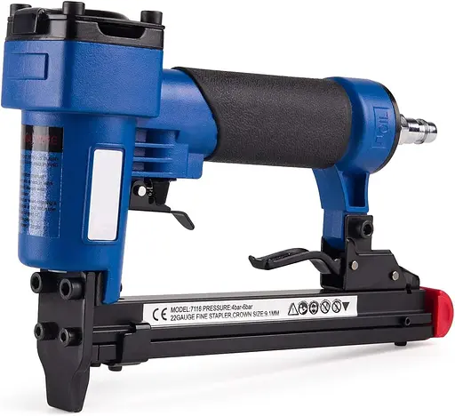 Повітряний степлер 22GA-71 Серія 5/32"-5/8" 4MM -16MM Crown FINE draad Meubelnietjes 7116A (інструмент) - фото 6
